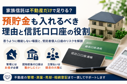 家族信託は不動産だけで足りる？預貯金も入れるべき理由と信託口口座の役割