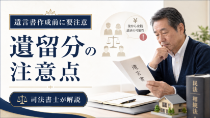 遺言書を作るときに知っておきたい遺留分の注意点｜司法書士が解説